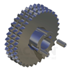 SKF Triplex sprocket with taper bush